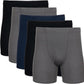 Pack of 5 & 10 Men's Underwear Covered Waistband Boxer Briefs, Multipack
