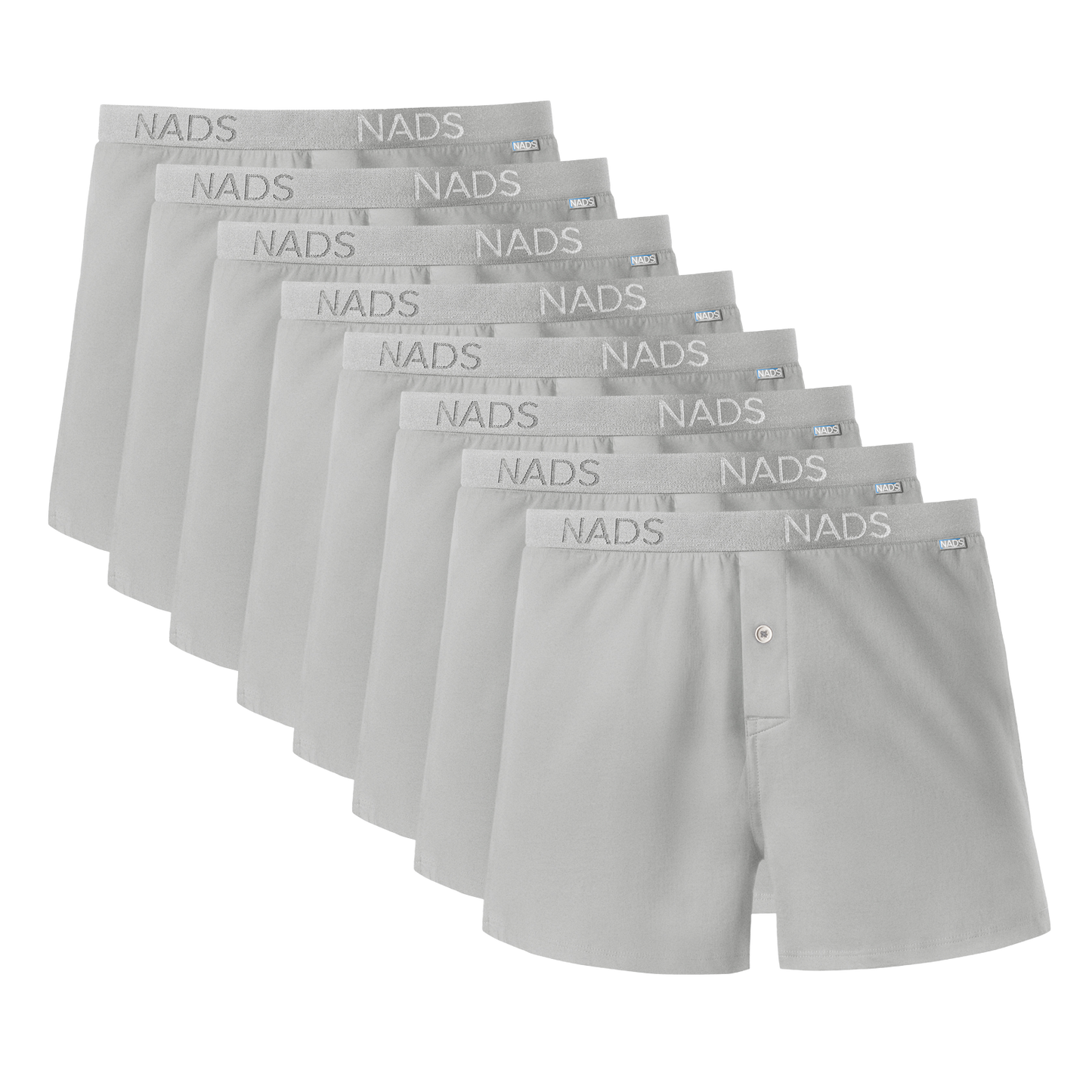 Organic Cotton Boxer 8 Pack: Gray
