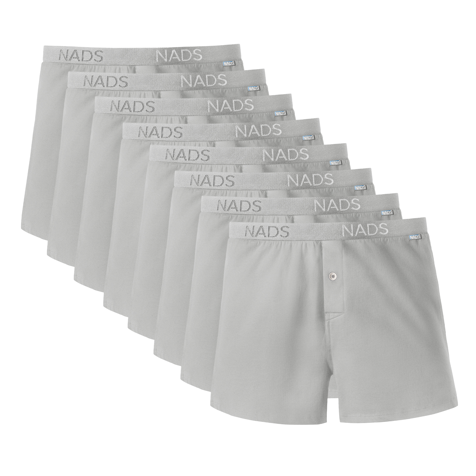 Organic Cotton Boxer 8 Pack: Gray