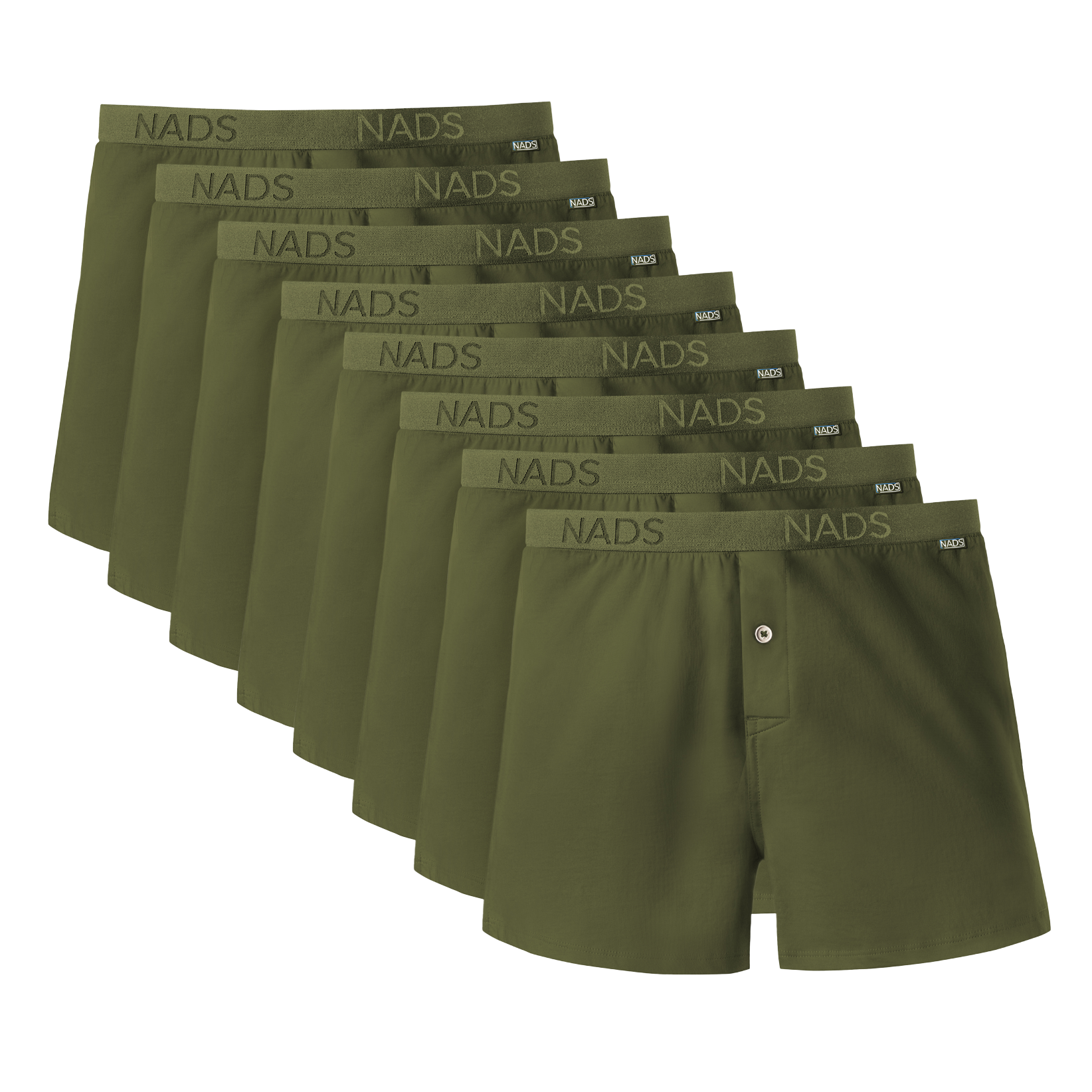 Organic Cotton Boxer 8 Pack: Green