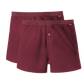 Organic Cotton Boxer 2 Pack: Maroon