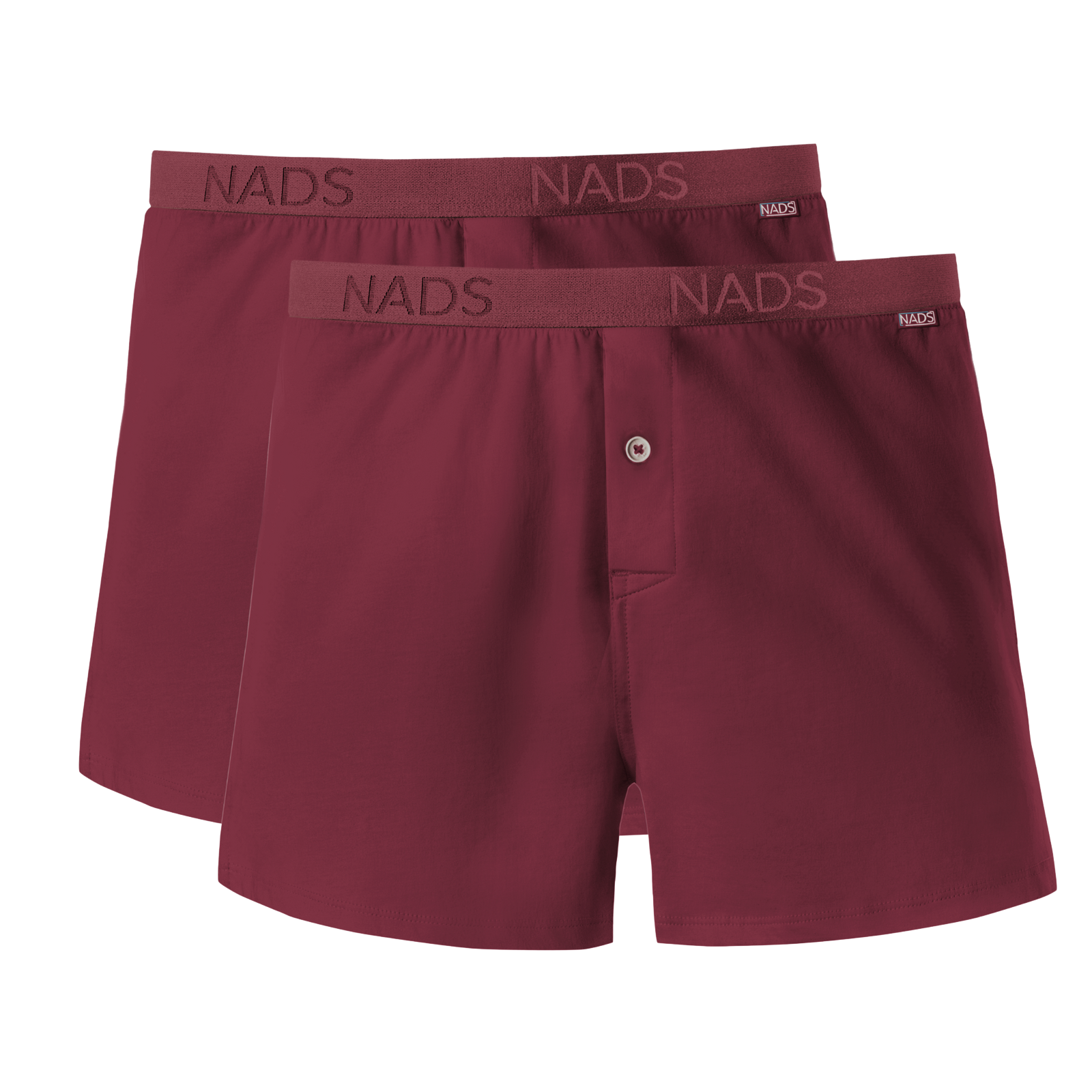 Organic Cotton Boxer 2 Pack: Maroon