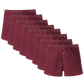 Organic Cotton Boxer 8 Pack: Maroon