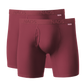 Organic Cotton Boxer Brief 2 Pack: Maroon