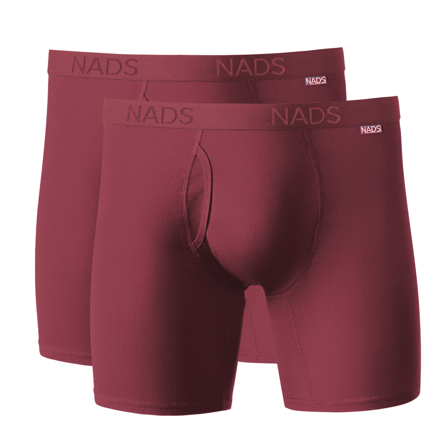 Organic Cotton Boxer Brief 2 Pack: Maroon