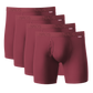 Organic Cotton Boxer Brief 4 Pack: Maroon