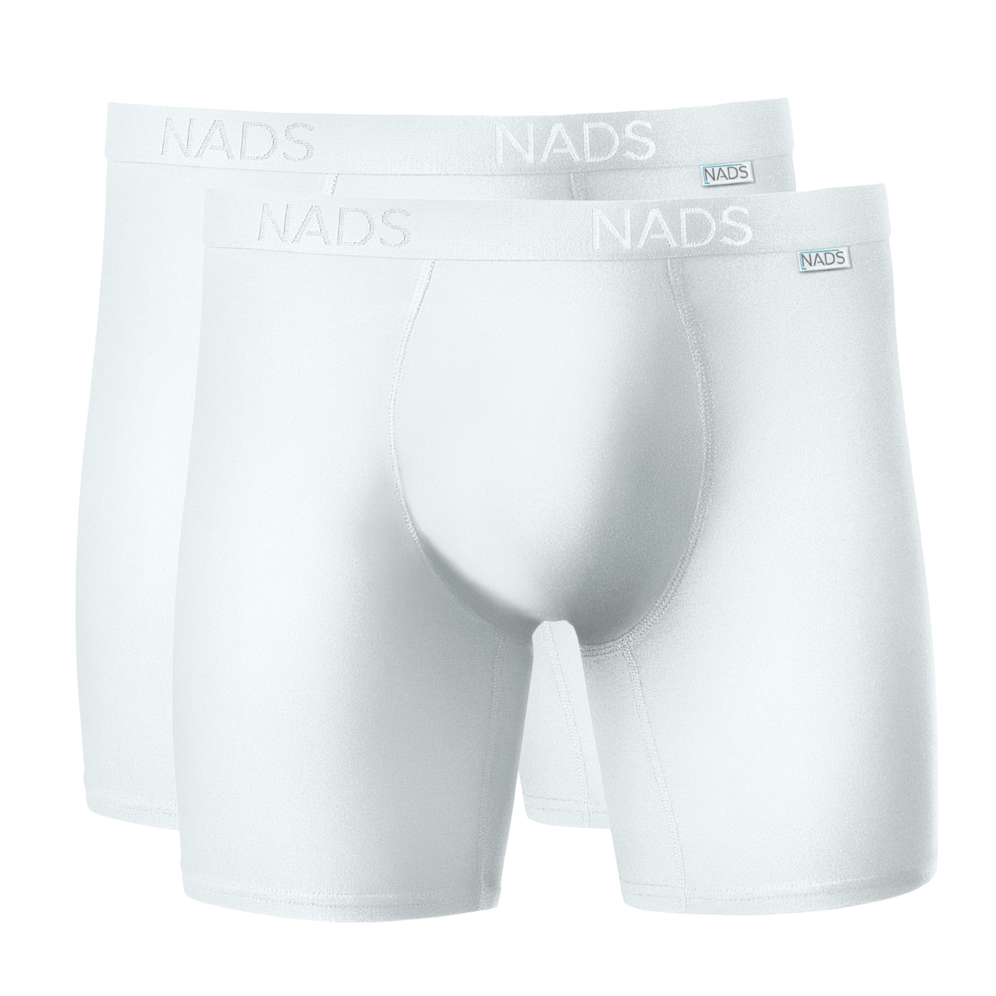 Organic Cotton Compression Boxer Brief 2 Pack: White