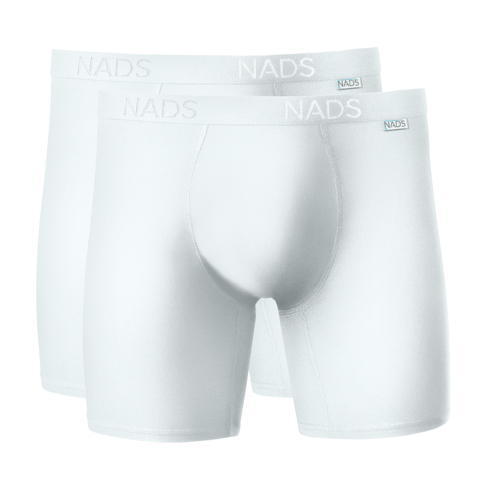 Organic Cotton Compression Boxer Brief 2 Pack: White