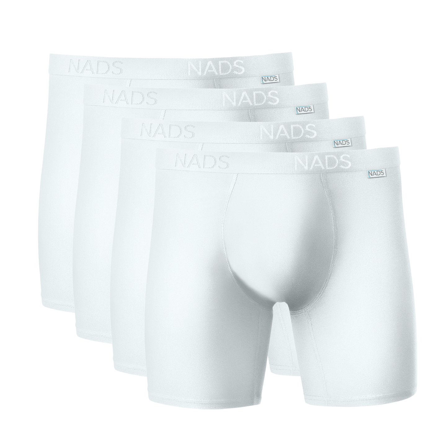 Organic Cotton Compression Boxer Brief 4 Pack: White