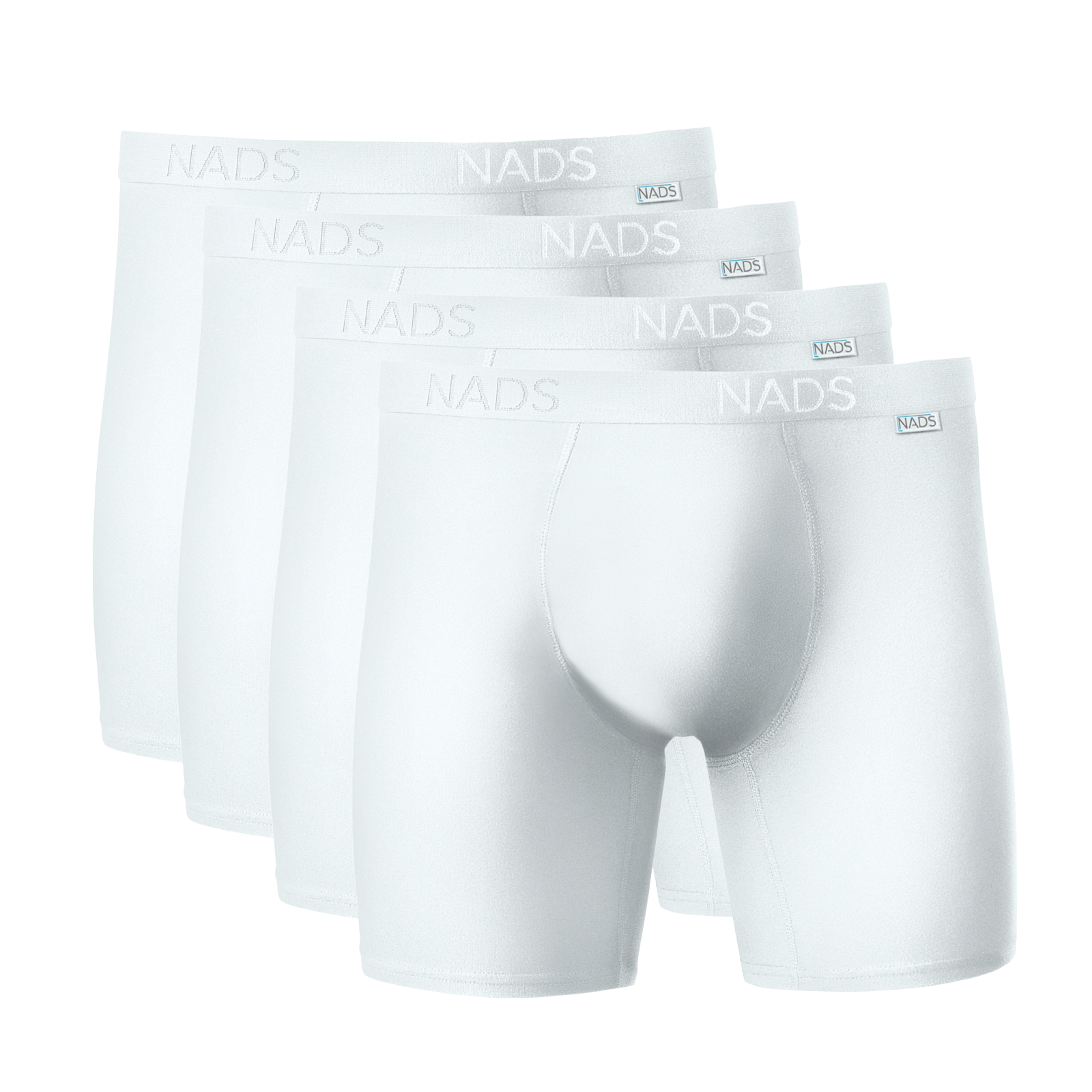 Organic Cotton Compression Boxer Brief 4 Pack: White
