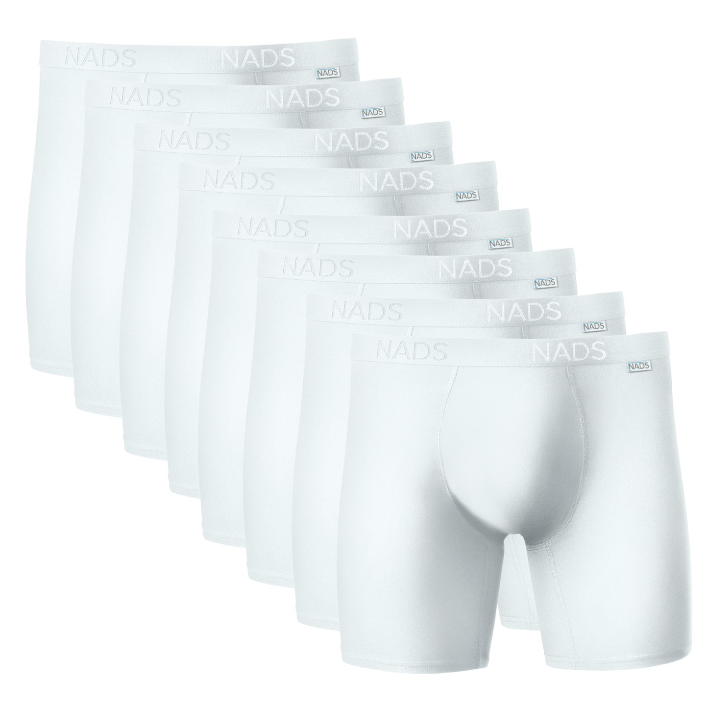 Organic Cotton Compression Boxer Brief 8 Pack: White