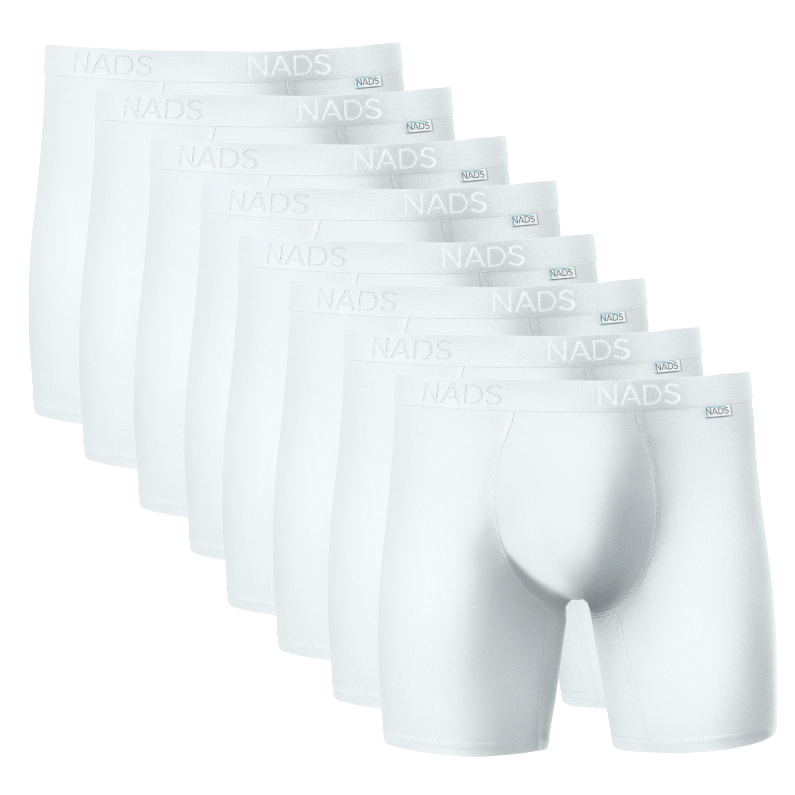 Organic Cotton Compression Boxer Brief 8 Pack: White