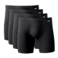 Organic Cotton Boxer Brief 4 Pack: Black