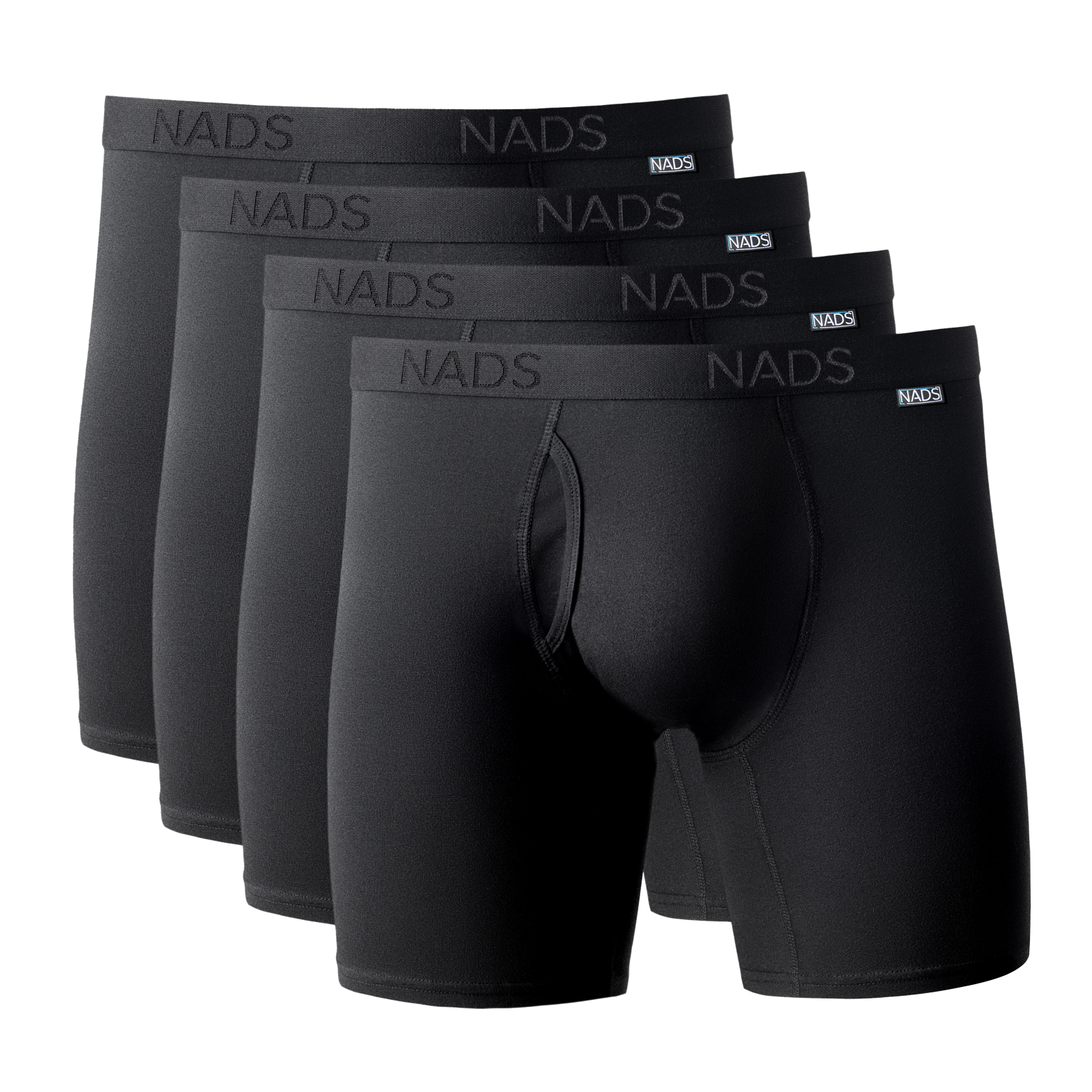 Organic Cotton Boxer Brief 4 Pack: Black
