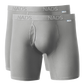 Organic Cotton Boxer Brief 2 Pack: Gray