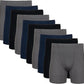 Pack of 5 & 10 Men's Underwear Covered Waistband Boxer Briefs, Multipack